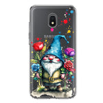 Samsung Galaxy J3 J337 Gnome Red Purple Blue Roses Garden Hybrid Protective Phone Case Cover