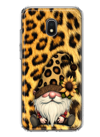 Samsung Galaxy J7 J737 Gnome Sunflower Leopard Hybrid Protective Phone Case Cover