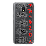 Samsung Galaxy J3 J337 Cute Halloween Spooky Horror Scary Characters Friends Hybrid Protective Phone Case Cover