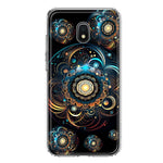 Samsung Galaxy J3 J337 Mandala Geometry Abstract Multiverse Pattern Hybrid Protective Phone Case Cover