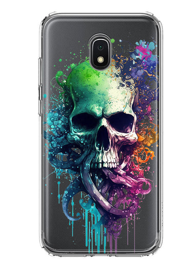 Samsung Galaxy J3 J337 Fantasy Octopus Tentacles Skull Hybrid Protective Phone Case Cover