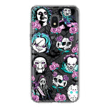 Samsung Galaxy J7 J737 Roses Halloween Spooky Horror Characters Spider Web Hybrid Protective Phone Case Cover