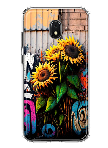 Samsung Galaxy J7 J737 Sunflowers Graffiti Painting Art Hybrid Protective Phone Case Cover