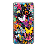 Samsung Galaxy J3 J337 Psychedelic Trippy Butterflies Pop Art Hybrid Protective Phone Case Cover
