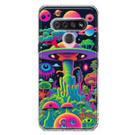 LG K51 Neon Rainbow Psychedelic UFO Alien Planet Hybrid Protective Phone Case Cover