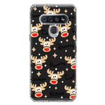 LG Stylo 6 Red Nose Reindeer Christmas Winter Holiday Hybrid Protective Phone Case Cover