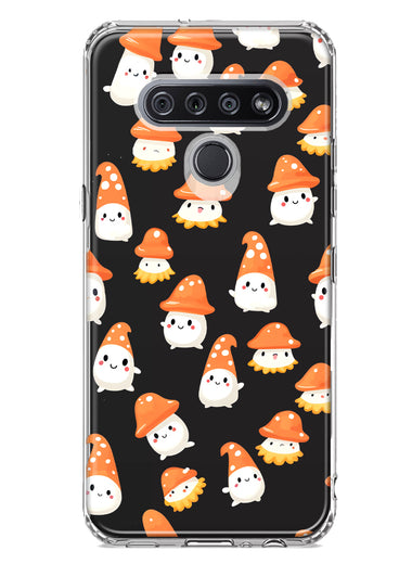 LG Stylo 6 Cute Cartoon Mushroom Ghost Characters Hybrid Protective Phone Case Cover