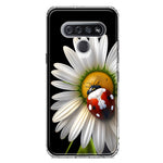 LG K51 Cute White Daisy Red Ladybug Double Layer Phone Case Cover