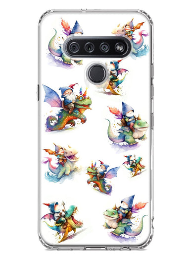 LG Stylo 6 Cute Fairy Cartoon Gnomes Dragons Monsters Hybrid Protective Phone Case Cover