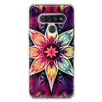 LG K51 Mandala Geometry Abstract Star Pattern Hybrid Protective Phone Case Cover