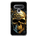 LG K51 Steampunk Skull Science Fiction Machinery Double Layer Phone Case Cover