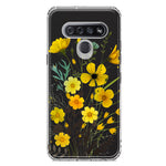 LG K51 Yellow Summer Flowers Floral Hybrid Protective Phone Case Cover