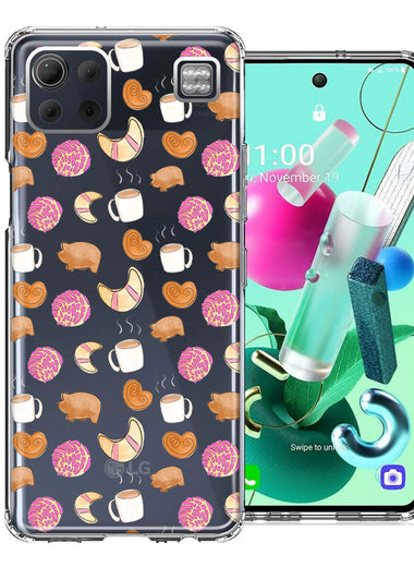 LG K92 Mexican Pan Dulce Cafecito Coffee Concha Polka Dots Double Layer Phone Case Cover