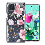 For LG K92 Soft Pastel Spring Floral Flowers Blush Lavender Phone Case Cover