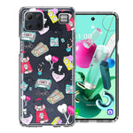 LG K92 Valentine's Day Candy Feels like Love Hearts Double Layer Phone Case Cover