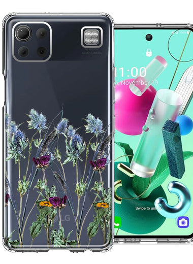 LG K92 Country Dried Flowers Design Double Layer Phone Case Cover
