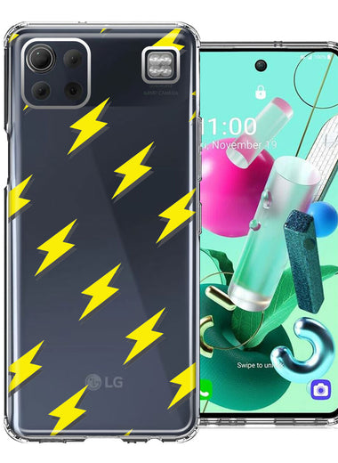 LG K92 Electric Lightning Bolts Design Double Layer Phone Case Cover