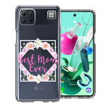 LG K92 Best Mom Ever Mother's Day Flowers Double Layer Phone Case Cover
