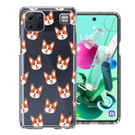 LG K92 Shiba Inu Polkadots Design Double Layer Phone Case Cover