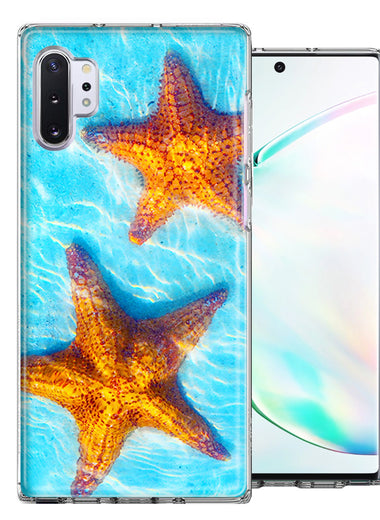 Samsung Galaxy Note 10 Plus Ocean Starfish Design Double Layer Phone Case Cover
