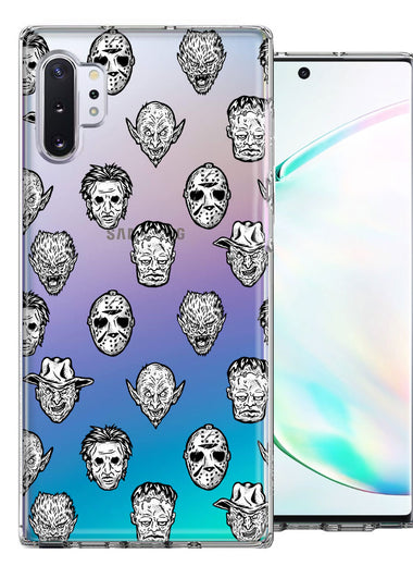 Samsung Galaxy Note 10 Plus Halloween Horror Villans Design Double Layer Phone Case Cover