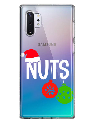 Samsung Galaxy Note 10 Christmas Funny Couples Chest Nuts Ornaments Hybrid Protective Phone Case Cover