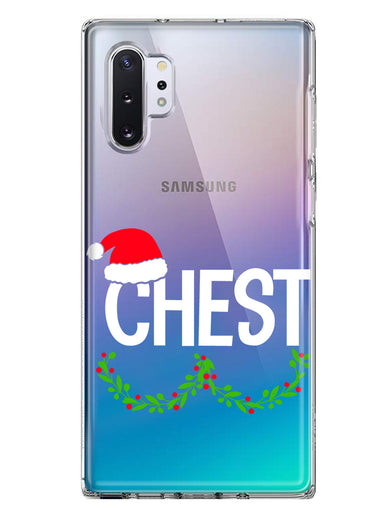 Samsung Galaxy Note 10 Christmas Funny Ornaments Couples Chest Nuts Hybrid Protective Phone Case Cover