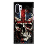 Samsung Galaxy Note 10 Plus British UK Flag Skull Hybrid Protective Phone Case Cover