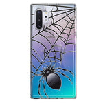 Samsung Galaxy Note 10 Plus Creepy Black Spider Web Halloween Horror Spooky Hybrid Protective Phone Case Cover