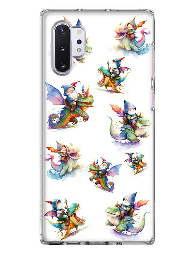 Samsung Galaxy Note 10 Cute Fairy Cartoon Gnomes Dragons Monsters Hybrid Protective Phone Case Cover