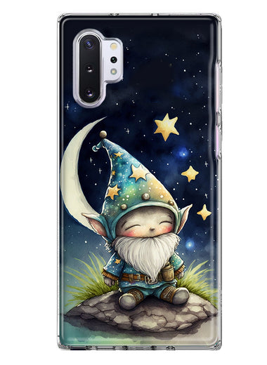 Samsung Galaxy Note 10 Plus Stars Moon Starry Night Space Gnome Hybrid Protective Phone Case Cover