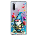 Samsung Galaxy Note 10 Plus Gnome Red Purple Blue Roses Garden Hybrid Protective Phone Case Cover