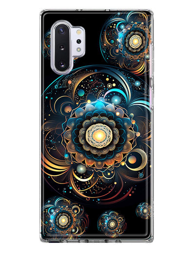 Samsung Galaxy Note 10 Mandala Geometry Abstract Multiverse Pattern Hybrid Protective Phone Case Cover