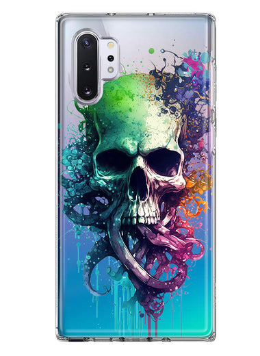 Samsung Galaxy Note 10 Fantasy Octopus Tentacles Skull Hybrid Protective Phone Case Cover