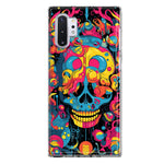 Samsung Galaxy Note 10 Psychedelic Trippy Death Skull Pop Art Hybrid Protective Phone Case Cover