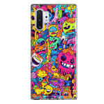 Samsung Galaxy Note 10 Psychedelic Trippy Happy Characters Pop Art Hybrid Protective Phone Case Cover