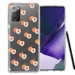 Samsung Galaxy Note 20 Polka Dot Peaches Design Double Layer Phone Case Cover