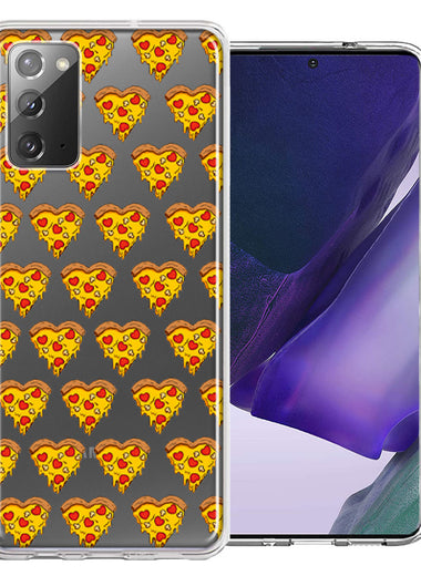Samsung Galaxy Note 20 Pizza Hearts Polka dots Design Double Layer Phone Case Cover