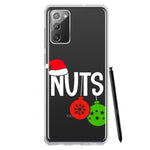 Samsung Galaxy Note 20 Christmas Funny Couples Chest Nuts Ornaments Hybrid Protective Phone Case Cover