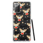 Samsung Galaxy Note 20 Red Nose Reindeer Christmas Winter Holiday Hybrid Protective Phone Case Cover