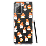 Samsung Galaxy Note 20 Cute Cartoon Mushroom Ghost Characters Hybrid Protective Phone Case Cover