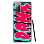 Samsung Galaxy Note 20 Teal Pink Clear Funny Text Quote Dank Hybrid Protective Phone Case Cover