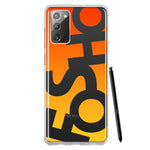 Samsung Galaxy Note 20 Orange Yellow Clear Funny Text Quote Fosho Hybrid Protective Phone Case Cover