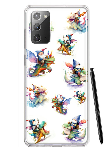 Samsung Galaxy Note 20 Cute Fairy Cartoon Gnomes Dragons Monsters Hybrid Protective Phone Case Cover
