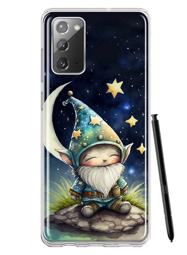 Samsung Galaxy Note 20 Stars Moon Starry Night Space Gnome Hybrid Protective Phone Case Cover