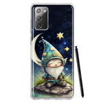 Samsung Galaxy Note 20 Stars Moon Starry Night Space Gnome Hybrid Protective Phone Case Cover