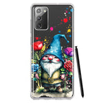 Samsung Galaxy Note 20 Gnome Red Purple Blue Roses Garden Hybrid Protective Phone Case Cover