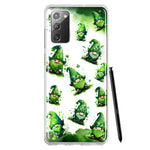 Samsung Galaxy Note 20 Gnomes Shamrock Lucky Green Clover St. Patrick Hybrid Protective Phone Case Cover