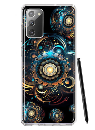 Samsung Galaxy Note 20 Mandala Geometry Abstract Multiverse Pattern Hybrid Protective Phone Case Cover