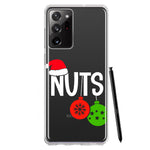 Samsung Galaxy Note 20 Ultra Christmas Funny Couples Chest Nuts Ornaments Hybrid Protective Phone Case Cover